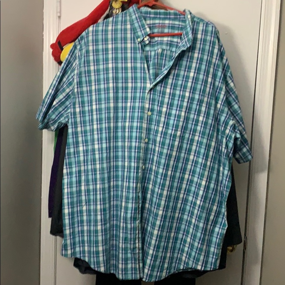 Izod Short Sleeve Button Down Shirt (3XLT)